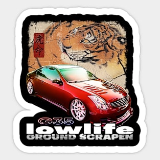 Low Life Standards Low Life Car Club Lowrider Muscle Car Hot Rod Art, Sticker